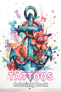 Tattoos Coloring Book for Adults