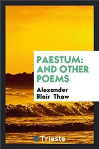 Paestum: And Other Poems