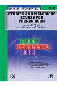 Student Instrumental Course Studies and Melodious Etudes for French Horn