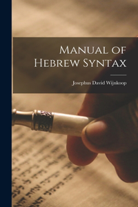Manual of Hebrew Syntax