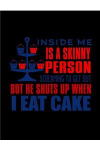 Inside Me Is A Skinny Person Screaming To Get Out But He Shuts Up When I Eat Cake