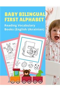 Baby Bilingual First Alphabet Reading Vocabulary Books (English Ukrainian)