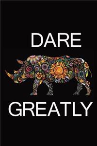 Dare Greatly a daily journal