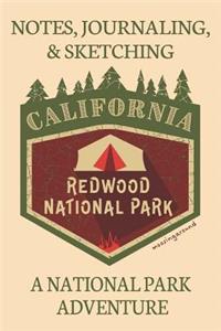 Notes Journaling & Sketching California Redwood National Park