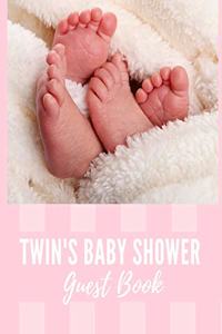 Twin's Baby Shower Guest Book