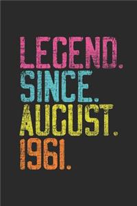 Legend Since August 1961