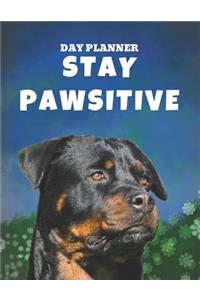 Undated, Blank Hourly Appointment Book For Daily Planning - Day Planner - Rottweiler Dog Cover Photo
