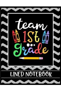 Team 1st Grade Lined Notebook