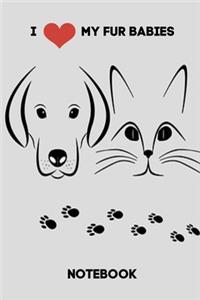 I Love my Fur Babies notebook