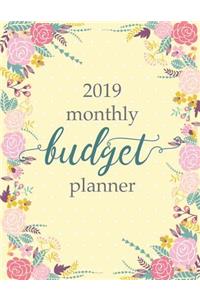 2019 Monthly Budget Planner