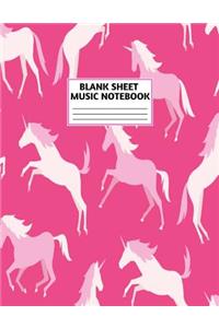 Blank Sheet Music Notebook