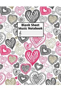 Blank Sheet Music Notebook