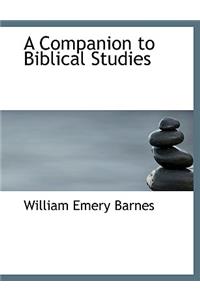 A Companion to Biblical Studies