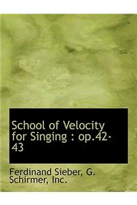 School of Velocity for Singing