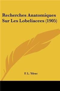 Recherches Anatomiques Sur Les Lobeliacees (1905)