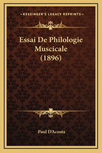 Essai De Philologie Muscicale (1896)