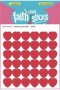 Miniature Red Heart - Faith That Sticks Stickers