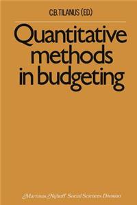Quantitative Methods in Budgeting