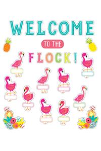 Simply Stylish Tropical Welcome to the Flock Bulletin Board Set