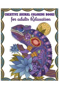 Creative Animal Coloring Books for Adults Relaxation