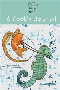 A Cook's Journal Goldfish: 150 Blank Recipe Book 6x9/Blank Recipe Journal/Blank Cookbook/Cookbooknote/Recipe Journal / Recipe Notebook / Blank Cook Book - Full Color Cover
