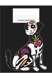 Dog Sugar Skull Composition Notebook