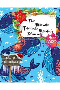 The Ultimate Merry Christmas Teacher Monthly Planner Year 2020