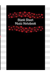 Blank Sheet Music Notebook