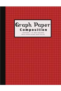 Graph Paper Composition 120pages - 1/2 inch Squares Grid Paper Blank Quad Ruled