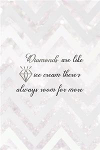 Diamonds Are Like Ice Cream There's Always Room For More