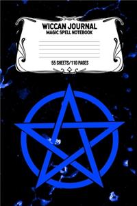 Wiccan Journal Magic Spell Notebook 55 Sheets/110 Pages