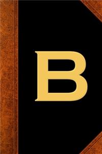 2020 Weekly Planner Monogram B Personalized Monogram B Vintage Style 134 Pages