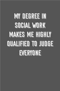 my degree in social work makes me highly qualified to judge everyone