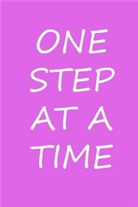 One step at a time