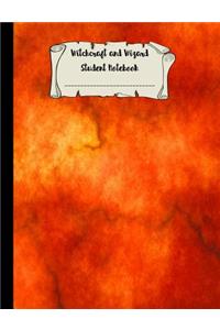 Witchcraft and Wizard Student Notebook: 7.44 X 9.69 Wide Ruled Paper for Birthday, Christmas, Back to School Journal Unique Composition Book Gift for Friend, Family, Teacher, Student, Magical or Not
