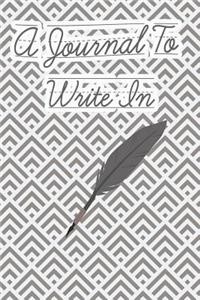 A Journal to Write in