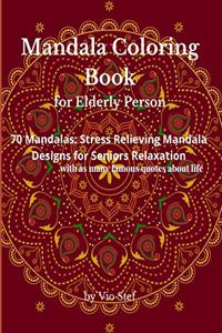 Mandala Coloring Book for Elderly Person