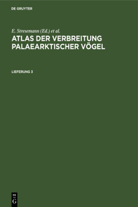 Atlas der Verbreitung palaearktischer Voegel
