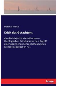 Kritik des Gutachtens