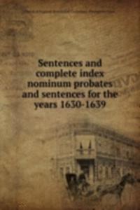 SENTENCES AND COMPLETE INDEX NOMINUM PR