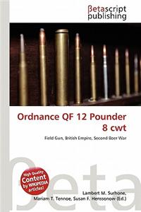 Ordnance Qf 12 Pounder 8 Cwt