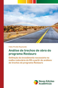 Análise de trechos de obra do programa Restauro