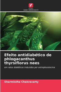 Efeito antidiabético de phlogacanthus thyrsiflorus nees