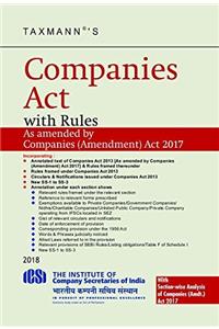 Companies Act With Rules (9th Edition 2018)