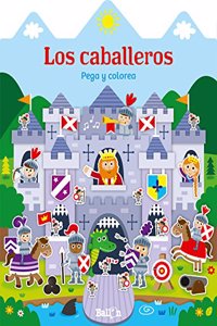 Casitas - Los caballeros pega y colorea