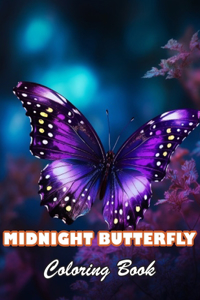 Midnight Butterfly Coloring Book