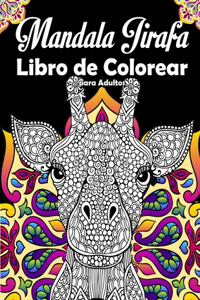 Mandala Jirafa Libro de Colorear para Adultos