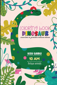 coloring book dinosaur