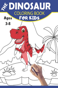 Dinosaur Coloring Book for Kids Ages 3-8