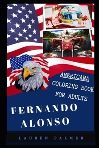 Fernando Alonso Americana Coloring Book for Adults